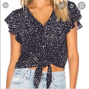 Cupcakes and cashmere Bellfield Polka Dot Top